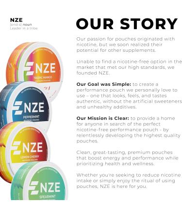 NZE Caffeine Nootropic Pouches (Variety Pack) - Energy Pouches with 50mg Caffeine, Alpha GPC, L-Tyrosine & L-Theanine with No Sugar or Artificial Sweeteners - 15 Pouches Per Can - 5 Pack - Buy Online on GoSupps.com