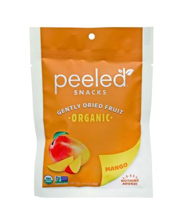 Peeled Snacks Organic Dried Fruit, Mango,  Healthy, Vegan Snacks for On-the-Go, Lunch and More, 1.23 Ounce (Pack of 10)