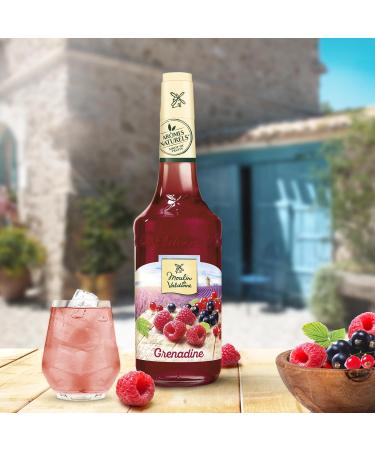 Moulin de Valdonne - Assorted Grenadine Syrup Mint Syrup and White Peach Syrup for Refreshing Drinks Cocktail with or without Alcohol 3 Bottles 70 cl - Buy Online on GoSupps.com