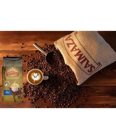 Saimaza - Selection of coffee beans 100% natural roast 1 kg in protective atmosphere Brown - Buy Online on GoSupps.com