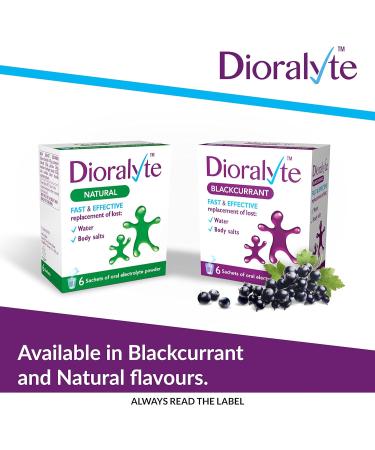 Dioralyte Blackcurrant Flavour - 6 Sachets | Hydration & Electrolyte Replacement Supplement - Buy Online on GoSupps.com