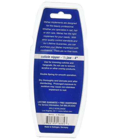 Mehaz Professional Cuticle Nipper - Long John, 1/4 Inch Jaw | Precision Nail Care Tool - Buy Online on GoSupps.com