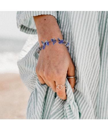 TENDYCOCO stone bracelet bracelets aesthetic bracelets adjustable bracelet natural adjustable rope stone bracelets agate birthday present Miss to weave crystal gravel beaded gravel crystal - Buy Online on GoSupps.com