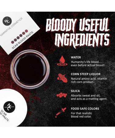 Narrative Cosmetics Scab Blood Paste 1 Oz - Professional SFX Makeup for Realistic Cuts and Wounds - Buy Online on GoSupps.com