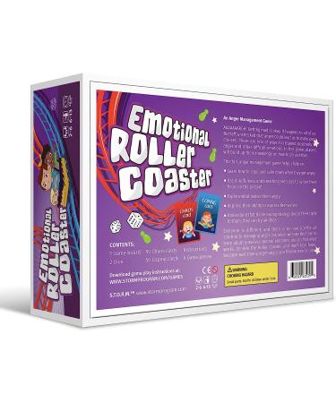 Emotional Rollercoaster: Anger Management Board Game for Kids & Families | Therapy Learning Resources | Anger Control Card Game - Ages 4-12 - Buy Online on GoSupps.com