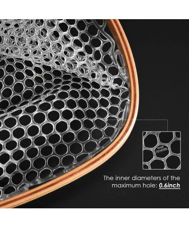 SlimFly Fly Fishing Landing Net - Soft Rubber Mesh Trout Net with Catch and Release Feature - Black Magnet/Square Head Design - Small Holes for Gentle Fish Handling - Buy Online on GoSupps.com