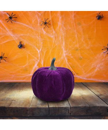 GRIRIW 5pcs Flannel Foam Pumpkin Foam Pumpkin Props Fall Pumpkins Pumpkin for Halloween DIY Pumpkins Purple Purple 14X12.5X12.5CM - Buy Online on GoSupps.com