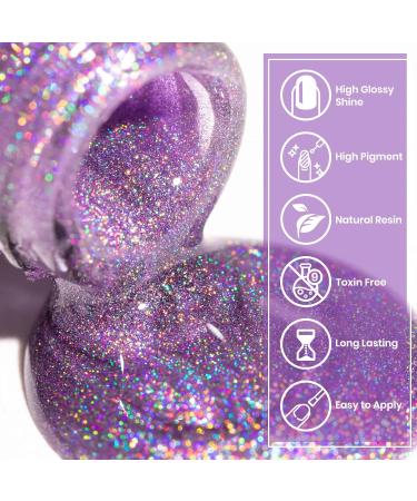 SUPWEE Rainbow Cat Eye Gel Polish 8 Colors Holographic Magnetic Gel Nail Polish 9D Cat Eye Glitter Sparkle Nail Gel Polish with Magnetic Stick Soak Off UV LED Varnish Gel Nail Art XCLSMY112 - Buy Online on GoSupps.com