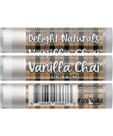 Vanilla Chai Lip Balm - Set of Three | Nourishing Natural & Moisturizing | International Shipping Available - Buy Online on GoSupps.com