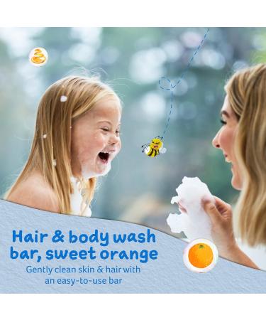 Childs Farm Kids Hair and Body Wash Bar 60g - Organic Sweet Orange Body Bar - Buy Online on GoSupps.com