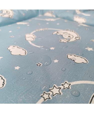 Babynness Waterproof Wrapping - High Quality Wipeable & Easy to Clean - Diaper Documents Organizer in Moon & Star Blue - 50x70 cm - Buy Online on GoSupps.com