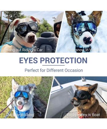 Petleso Dog Goggles Medium Breed - UV Protection Sunglasses for Medium Dogs - Silver Lens - Buy Online on GoSupps.com