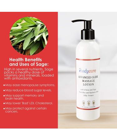 ibodycare Advanced Glide Massage Lotion with Arnica and Sage - Hydrating Hand Cream for Massage Therapy - 8 oz - Buy Online on GoSupps.com