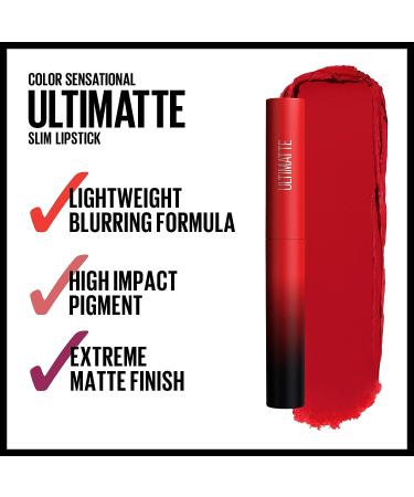 Maybelline Color Sensational Ultimatte Matte Lipstick - More Ruby Ruby Red 1 Count - Buy Online on GoSupps.com