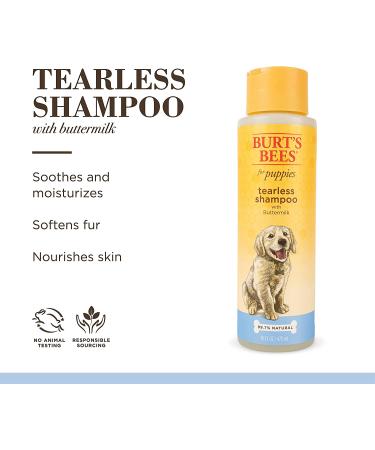 Burt's Bees Tearless Puppy Shampoo with Buttermilk â€“ 16 fl oz (473 ml) | Gentle & Natural Pet Care - Buy Online on GoSupps.com