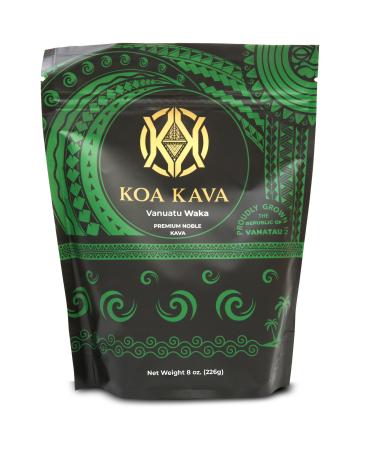 Vanuatu Koa Kava Kava Powder - Premium Noble Waka Kava Tea made from Lateral Roots in Vanuatu for Authentic Relaxation. 8 oz.