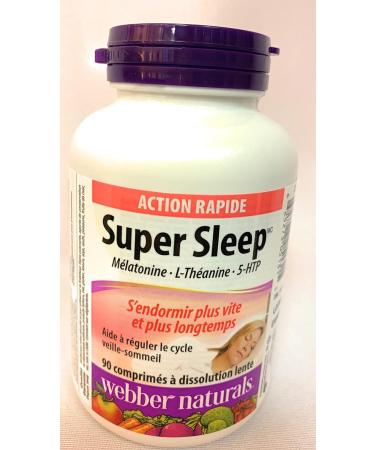 Webber Naturals Super Sleep Natural Formula for Insomnia and Anxiety Tablets (90*2) Twin Pack - Buy Online on GoSupps.com