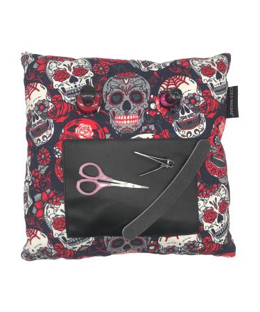 coz-e-nailbar Manicure Cushion Skulls & Roses Nail Varnish Pillow Nail Arm Rest