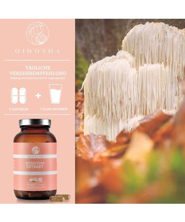 Qidosha Hericium Erinaceus Extract Capsules - 1300 mg Premium Dual Extract 180 Pieces | Lion's Mane Mushroom Supplement for Vitality & Wellness - Buy Online on GoSupps.com