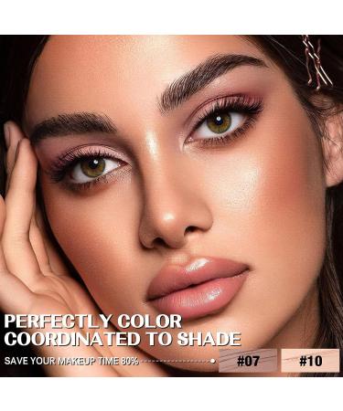 FOCALLURE 2PCS Eyeshadow Stick Set - Shimmer and Matte Cream Eyeshadow Pencil Crayon with Blending Brush - Buy Online on GoSupps.com