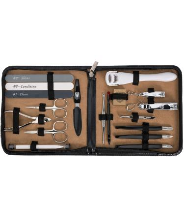 3 Swords Germany manicure pedicure set kit (009) BLACK