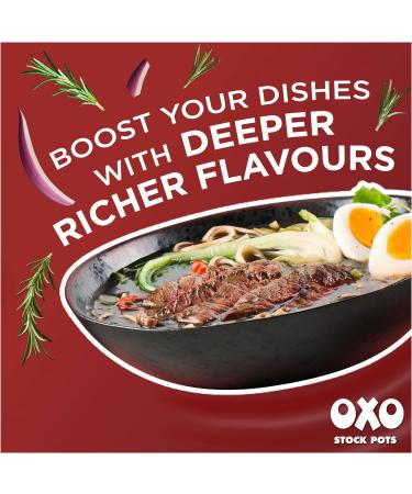 OXO Rich Beef Stock Pots with Rosemary & Onion - 4 x 20g (80g) - Buy Online on GoSupps.com