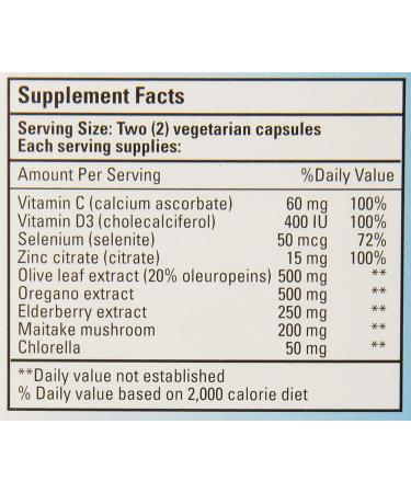 Bio Nutrition Immune Wellness Olive and Oregano Vegi-Caps - 60 Count - Buy Online on GoSupps.com