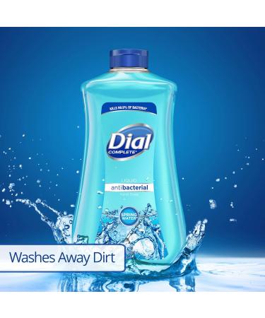 Dial Antibacterial Liquid Hand Soap Refill, Spring Water, 32 fl oz - Buy Online Now! - Buy Online on GoSupps.com