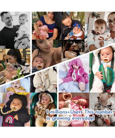 HEORSHE Baby Pacifier - Orthodontic Silicone Pacifier 6-18 Months (Bear, Black) - BPA-Free - 4 Pack - Buy Online on GoSupps.com