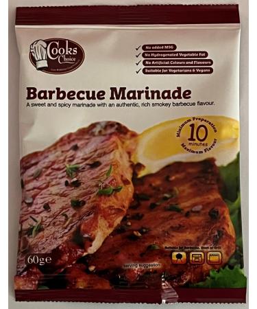 Cooks Choice BBQ/Barbecue Marinade/Seasoning/Flavoring/Glaze/Meat Rub 60 Grams - Buy Online on GoSupps.com