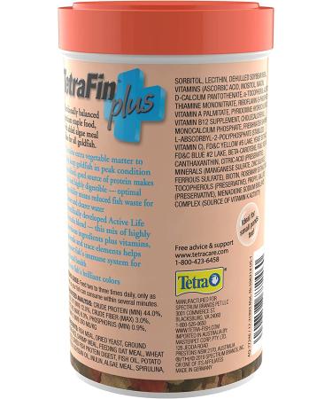 Tetra TetraFin Plus Goldfish Flakes 2.2oz - Algae Cleaner Water Formula - Buy Online on GoSupps.com