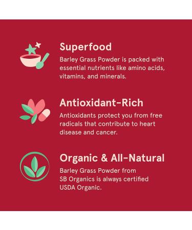 Sun Bay Organics Dehydrated Barley Grass Powder - 8 oz | Non-GMO & Gluten-Free - Buy Online on GoSupps.com