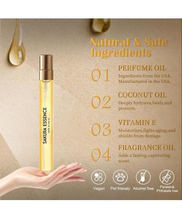 Pheromones Perfumes for Women & Men-Inspired by Che.rry_Blossom Long Lasting & Enhanced Scents Pheromone Perfume Oils Cologne for Men Wife Gift Ideas Travel Size 0.4oz/12 mL-Sakura Essence 12 Sakura Essence with Phero-mone - Buy Online on GoSupps.com