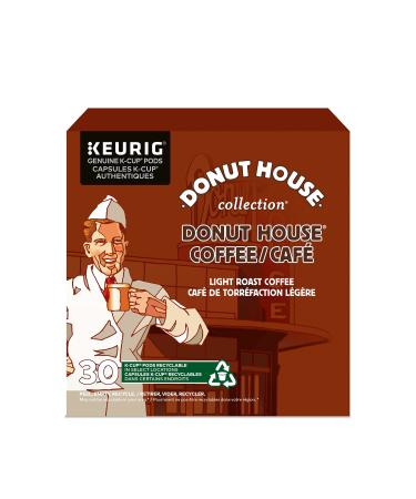 Donut House Collection Light Roast K-Cup Coffee Pods 30 Count For Keurig Coffee Makers Coffee Unflavored 30 count (Pack of 1)