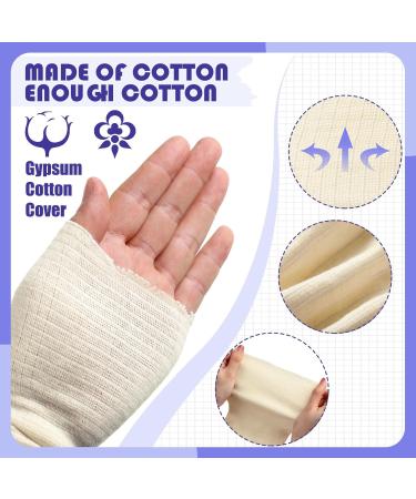Preboun 2 Rolls Cotton Stockinette Tubular Bandage - 11 Yard Reusable Elastic Sleeve for Ankles & Elbows (5 Inch) | Comfortable Arm Support - International Shipping Available - Buy Online on GoSupps.com