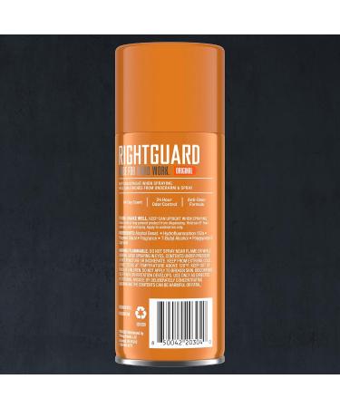 Right Guard Sport Deodorant Spray for Men - Aluminum Free Anti-Stain 24-Hour Odor Control Original Scent 8.5 oz (12 Pack) - International Shipping Available - Buy Online on GoSupps.com