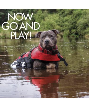EzyDog Premium DFD - Adjustable Dog Life Jacket with Reflective Trim - Red Large - Buy Online on GoSupps.com