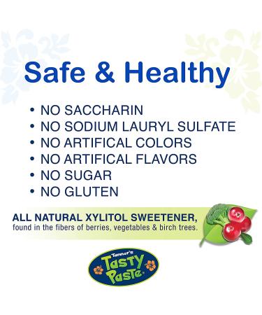 Tanners Tasty Paste Vanilla Bling - Kids Anticavity Fluoride Toothpaste 4.2 oz - Buy Online on GoSupps.com