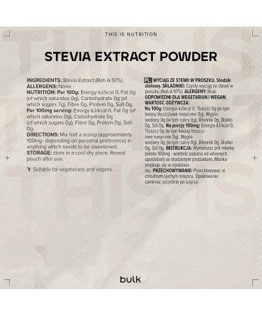 Bulk Stevia Extract Powder 25 g (Pack of 2) - Buy Online on GoSupps.com