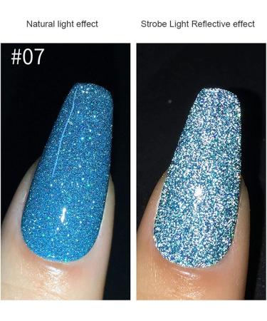 sillervan Nail Gel Polish UV LED Soak Off Gel Nail Polish Varnish Longlasting Nail Polish Glitter Sequins Art Polish LED SoakOff Manicure for Professional Salon Home 15ml Gorgeous 1 count (Pack of 1) - Buy Online on GoSupps.com