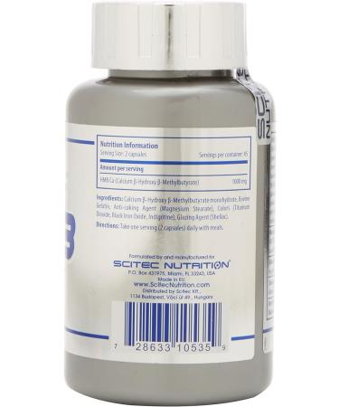 Scitec Nutrition HMB Capsules - 90 Count | B-Hydroxy B-Methylbutyrate Supplement - Buy Online on GoSupps.com