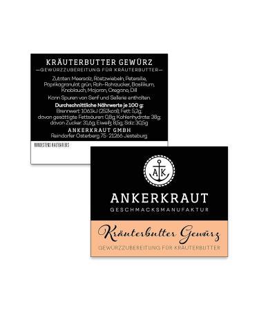 Ankerkraut Herb Butter Spice - DIY Herb Butter in 65g Cork Jar | International Shipping Available - Buy Online on GoSupps.com