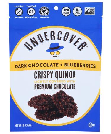 Undercover Chocolate Co, Undercover Quinoa Dark Chocolate Blueberries, 2 Ounce