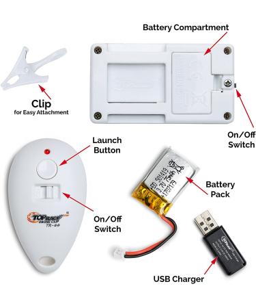 Top Race Drone Clip Remote Control Object Launcher - Drone Drop Release 180 ft - Buy Online on GoSupps.com