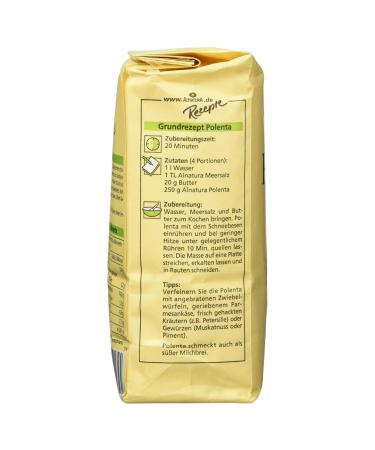 Alnatura Organic Polenta - Gluten-Free Vegan | Pack of 6 (6 x 500g) for International Shipping - Buy Online on GoSupps.com
