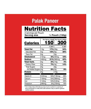 MTR Ready to Eat Palak Paneer Pack of 10 - Authentic Indian Food | Medium Spicy | Gluten Free - Buy Online on GoSupps.com