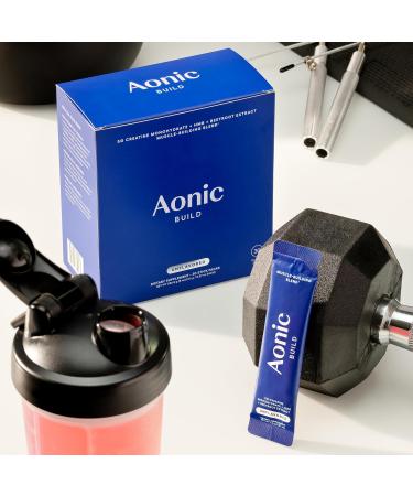 AONIC Build 3-in-1 Creatine HMBPro & Beetroot Formula | Vegan Non-GMO Pre/Post-Workout Drink Mix Fruit Punch (30 Sticks) - Buy Online on GoSupps.com