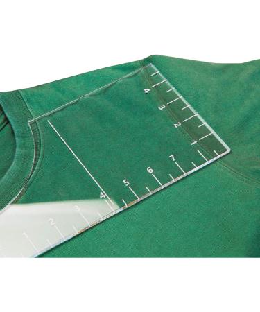 T-Shirt Rulers Guide - Shirt Alignment Tool for Vinyl & Sublimation Designs with Built-in Size Chart - HTV Alignment Tool, Transparent - Buy Online on GoSupps.com