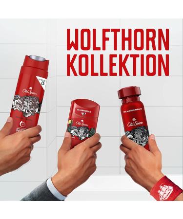  Old Spice Old Spice Wolfthorn Men's 3-in-1 Shower Gel and Shampoo 250 ml - Long Lasting Fragrance - Pack of 6 - Buy Online on GoSupps.com