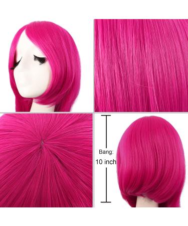 MapofBeauty 40 Inch Hot Pink Cosplay Wig for Women - Unique Long Straight Hair - Buy Online on GoSupps.com